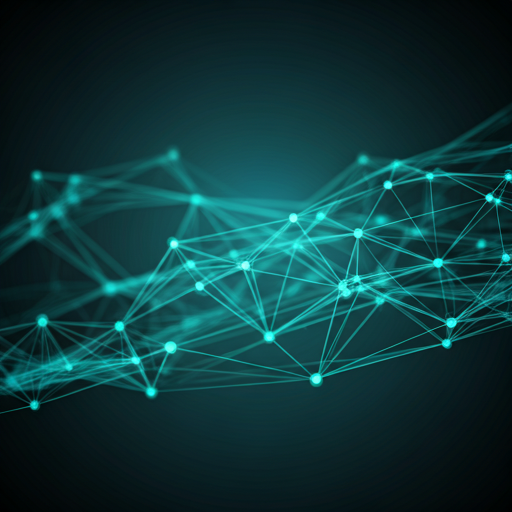 Abstract digital network representing intelligence